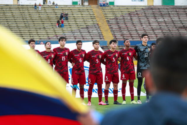 Venezuela se aferra a la vida en la tabla de posiciones del Sudamericano Sub-17. Foto: Juveniles Vinotinto
