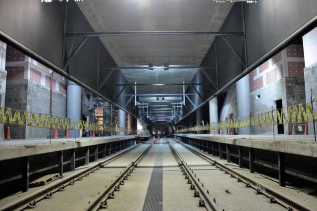 Así lucen las estaciones del tren subterráneo del Metro de Lima. Foto: MTC 