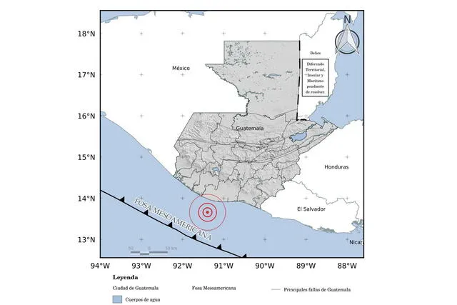 Último temblor en Guatemala del 27 de abril. Foto: Insivumeh.