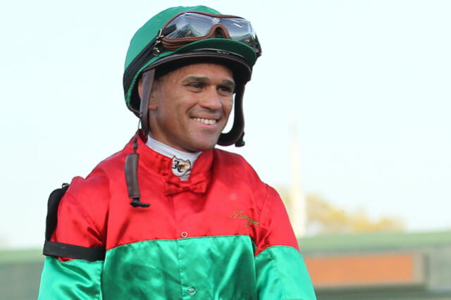 Javier Catellano, el jinete venezolano que sumó una victoria muy importante en su carrera. Foto: Horse Racing Nation.