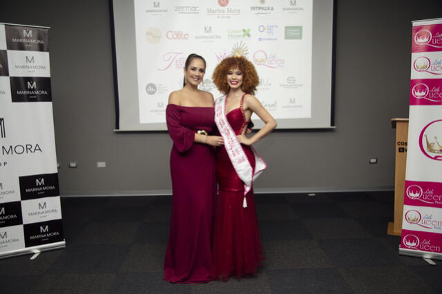  Marina Mora y su reina de belleza Nayara Pinho. Foto: Difusión/ Marina Mora   