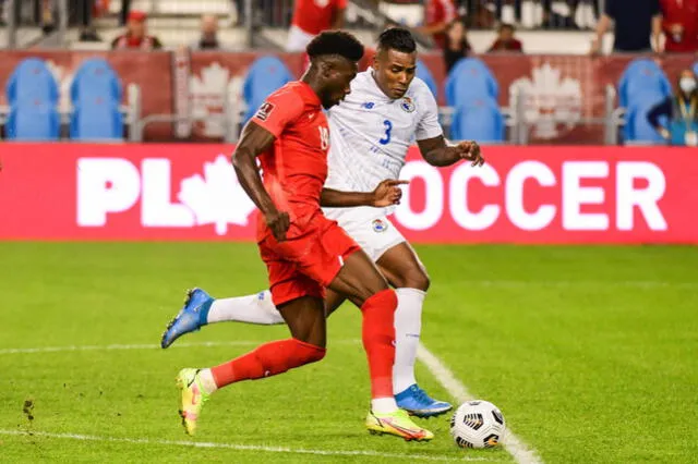 Alphonso Davies anotó el segundo gol para eliminar a Panamá y clasificar a la final. Foto: AFP   