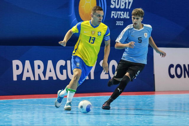Tanto Argentina como Brasil suman puntaje perfecto en el Sudamericano Sub-17 de Futsal. Foto: Conmebol   