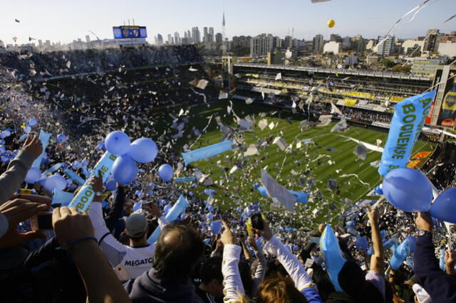 Boca Juniors juega en condición de local en la Bombonera, el mejor estadio del mundo según Copa 90. Foto: AFP   