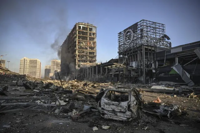 La foto fue tomada el 21 de marzo de 2022 en Kiev, Ucrania. Foto: Aris Messinis / AFP   