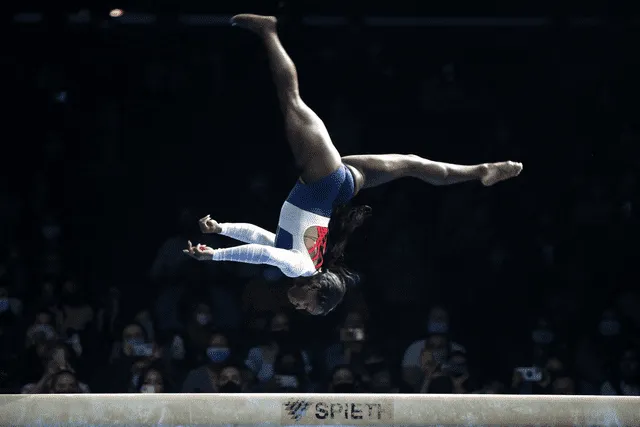  La propiocepción es un sentido clave en la gimnasia artística. Foto: AFP   