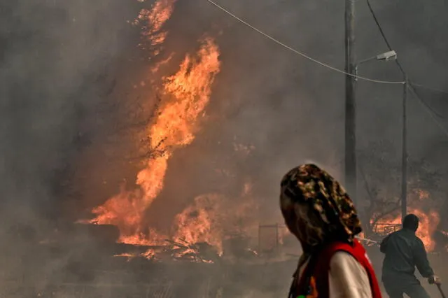  Loutraki es una de las zonas más afectadas en Grecia. Foto: AFP<br><br>    