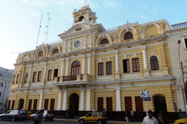  Así luce la fachada de la Municipalidad Provincial de Chiclayo. Foto: Andina 