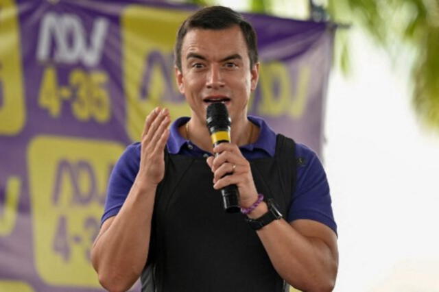  Daniel Noboa es el hijo mayor del cinco veces candidato presidencial Álvaro Noboa Pontón, Daniel Noboa Azin. Foto: AFP    