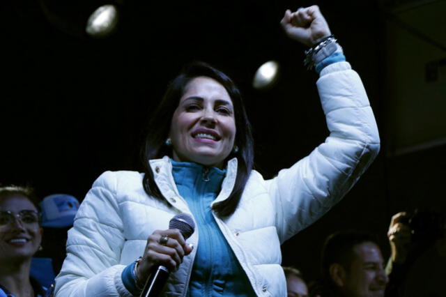  Luisa González, del partido liderado por Rafael Correa, fue la candidata más votada en la primera vuelta de los comicios en Ecuador. Foto: AFP    
