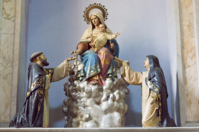  Imágenes de la Virgen del Rosario. Foto: difusión    