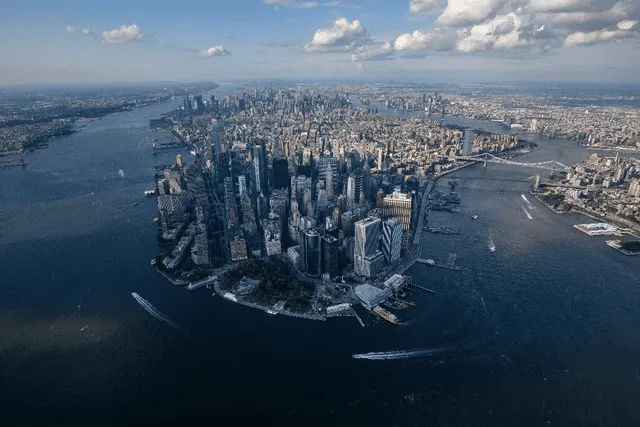  La ciudad de Nueva York se está hundiendo por su densidad poblacional y sus grandes infraestructuras. Foto: Phys   