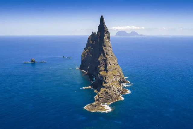 La pirámide de Ball es considerada la isla volcánica más alta del mundo. Foto: Arajilla Retreat   