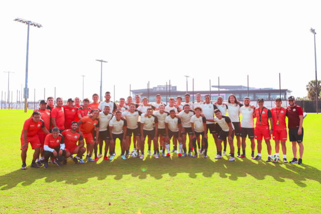 última práctica de Universitario antes del amistoso ante Atlético Nacional. Foto: Universitario/X   