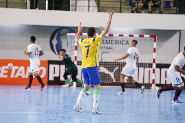 Venezuela no accedió a la final tras perder 3-0 ante Brasil. Foto: Conmebol Copa América de Futsal/X   