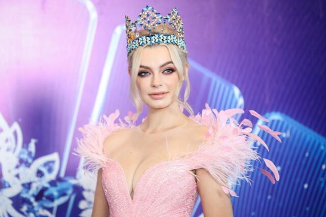 La polaca Karolina Bielawska, Miss Mundo 2021, coronará a su sucesora al final de la gala. Foto: MGI Magazine   