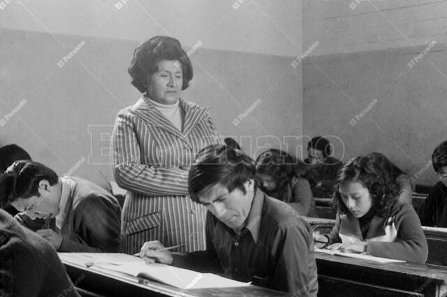 6 de agosto de 1977. Examen de admisión a la Decana de América. Foto: Pavel Marrul/El Peruano   
