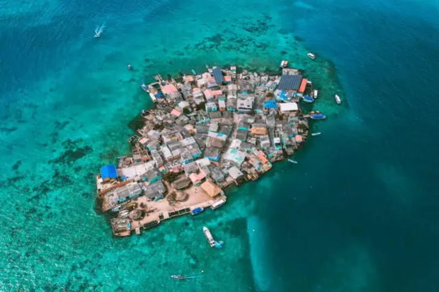 Santa Cruz del Islote obtiene el título de la isla más poblada del mundo. Foto: Radio Nacional de Colombia   