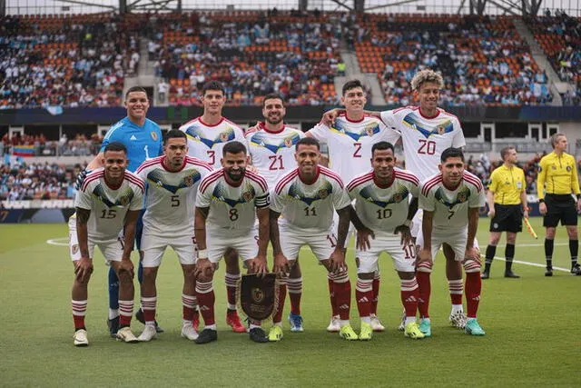 La selección venezolana terminó sus amistosos previo a la Copa América con una derrota, un empate y una victoria. Foto: La Vinotinto/X   