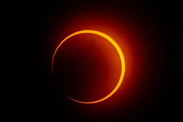 El próximo eclipse solar total se verá por completo en solo tres países: Estados Unidos, Canadá y México. Foto: AFP   