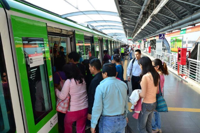 La Línea 1 del Metro de Lima tiene una frecuencia de 3 a 6 minutos en hora pico. Foto: Andina.pe   