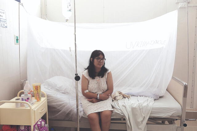  Curada. La estudiante Dixana Ramón (20) llegó en muy mal estado al hospital, pero se recuperó en tres días. Ya le dieron de alta. Foto: Marco Cotrina   