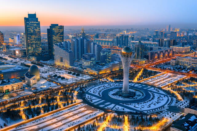  Nur-Sultán es la capital de Kazajistán. Foto: Young Pioneer Tours<br>    