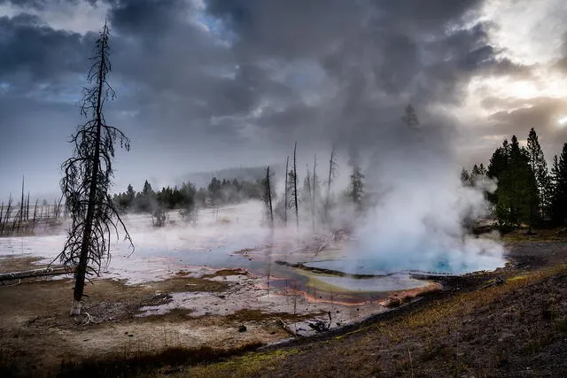  El parque nacional Yellowstone alberga más de 10.000 géiseres en todo su territorio. Foto: Pixabay    