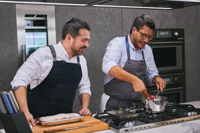  Khabir Tello, reconocido chef, es amigo íntimo de Giacomo Bocchio, jurado del programa de Latina televisión. Foto: Khabir Tello 