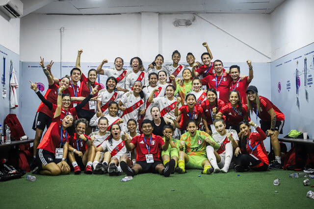  Celebraciones de la selección peruana femenina sub-20. Foto: FPF   
