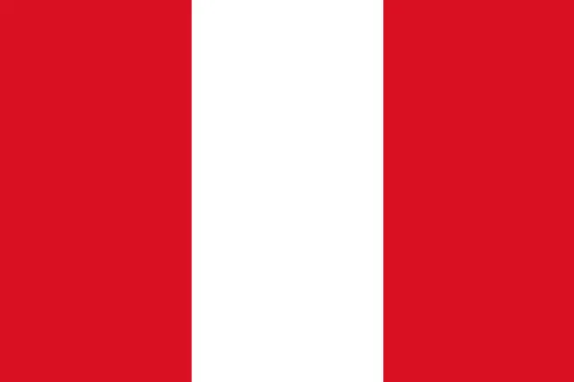  La bandera actual de Perú fue adoptada oficialmente en 1825. Este es para el uso civil. Foto: difusión<br>  