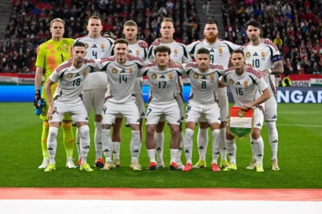  Selección mayor de Hungría previo al inicio de la Eurocopa 2024.   