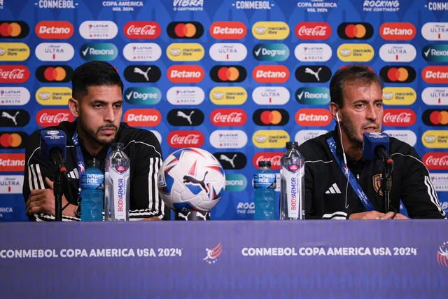 Romo y Batista estuvieron presentes en la conferencia de prensa. Foto: la Vinotinto 