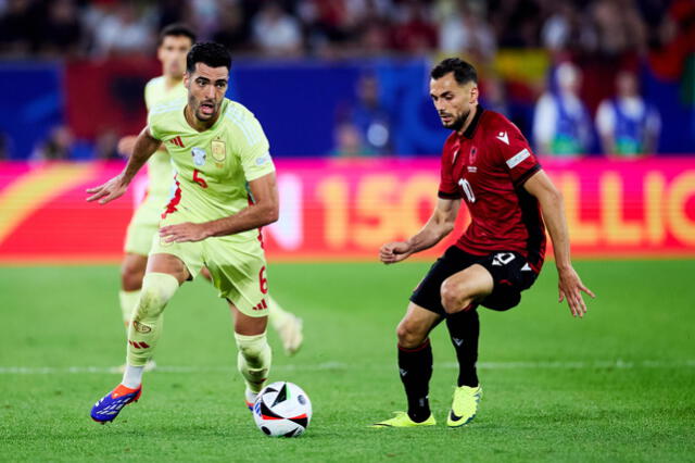  España ganó 1-0 a Albania en la última jornada de la fase de grupos de la Eurocopa. Foto: @SEFutbol/X    