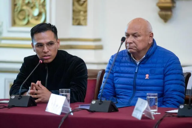 Alcaldes de Ate y Breña estuvieron presentes en la reunión con Rafael López Aliaga. Foto: Municipalidad de Lima   