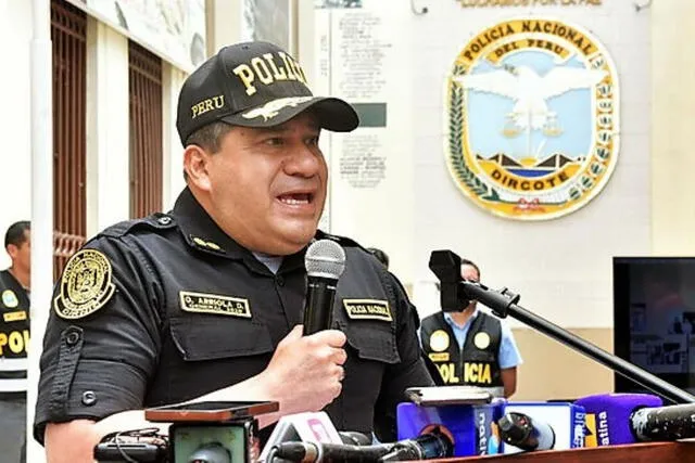 Oscar Arriola tiene actualmente el cargo de jefe del Estado Mayor de la PNP. Foto: Andina   