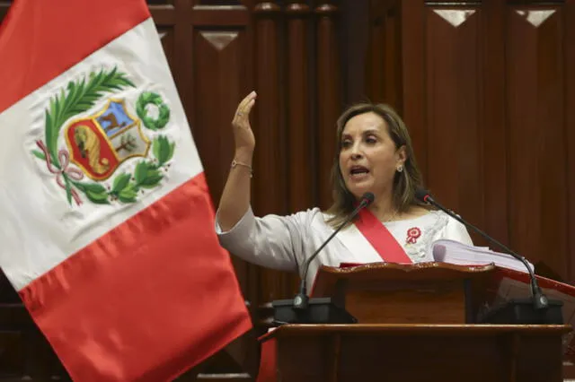 Boluarte hizo dicho anuncio el último domingo 28 de julio. Foto: Presidencia Perú.   