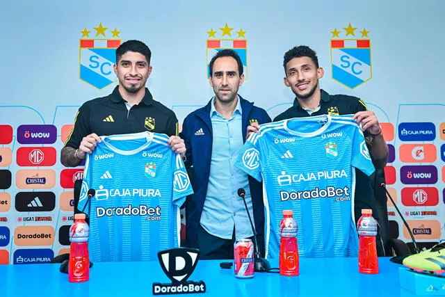  Sporting Cristal presentó a Luis Iberico y Christofer Gonzales. Foto: Sporting Cristal   