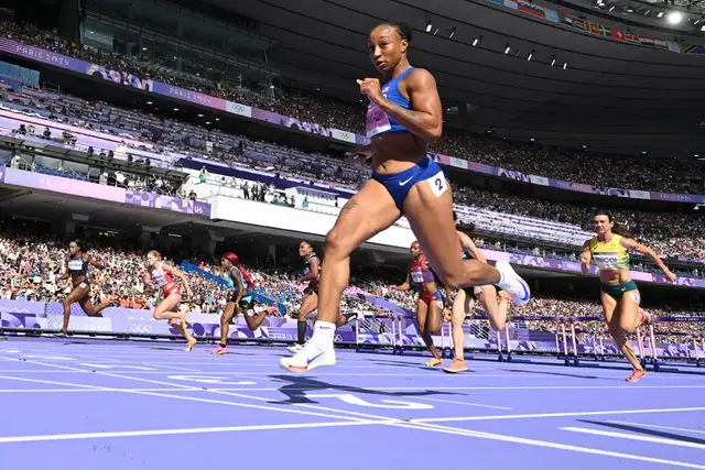 Camacho-Quinn ganó con soltura la ronda preliminar. Foto: AFP   