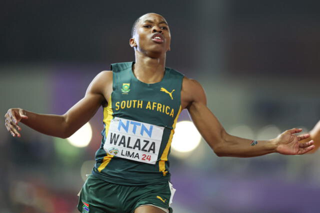  Bayanda Walaza, de Sudáfrica, fue una de las grandes atracciones del Mundial. Foto: World Athletics U20 Championship Lima 2024   