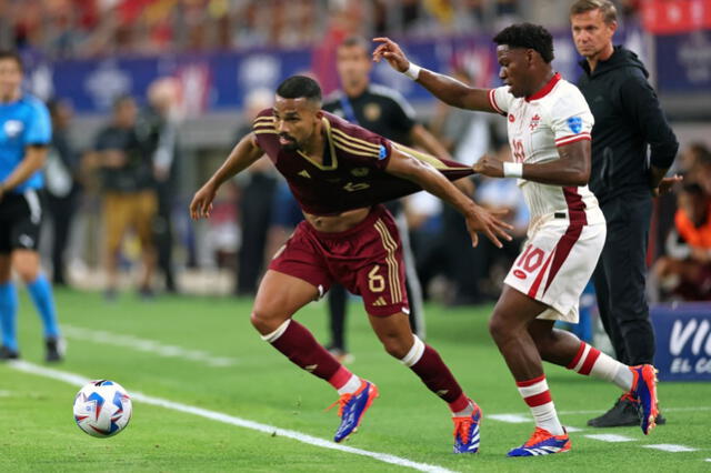 Yangel Herrera fue titular con la Vinotinto en la Copa América 2024. Foto: AFP   