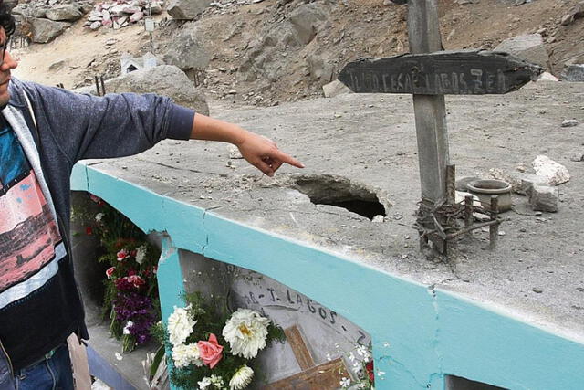  Cementerio Santa María en mal estado. Foto: difusión.   