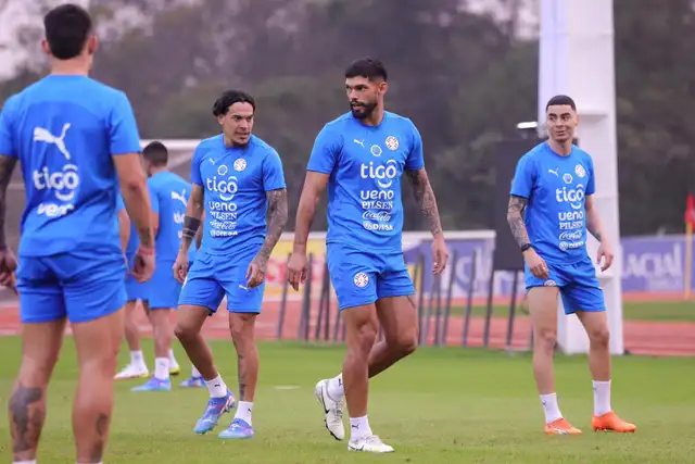  Paraguay realizó una última sesión de entrenamiento. Foto: selección paraguaya   