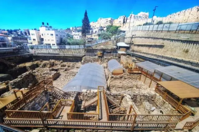  La muralla fue parte de un sistema defensivo que protegía Jerusalén del norte durante la edad de hierro. Foto: Autoridad de Antigüedades de Israel   