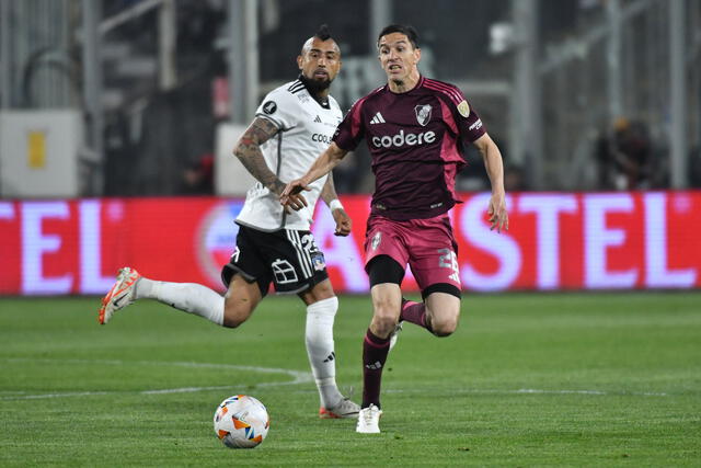  River Plate empató con Colo-Colo por la ida de los cuartos de Libertadores. Foto: River Plate/X   