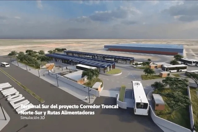 El terminal contaría con ambientes grandes para la disposición de los chóferes. Foto: MTC   