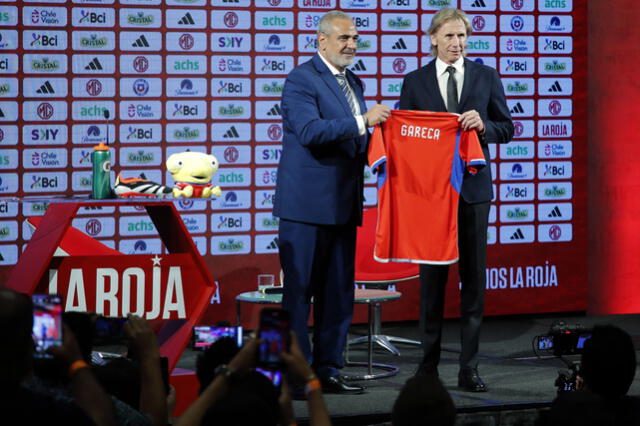 Ricardo Gareca fue presentado como DT de la selección chilena el 25 de enero del 2024. Foto: AFP   