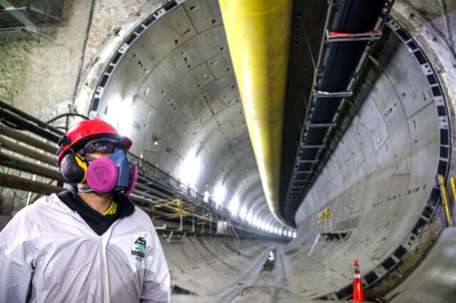 Tuneladora Delia de Línea 2 del Metro de Lima. Foto: Andina   