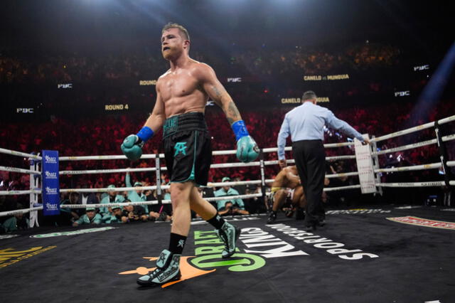  Canelo mantiene su dominio en el boxeo y se quedó con el triunfo. Foto: difusión 