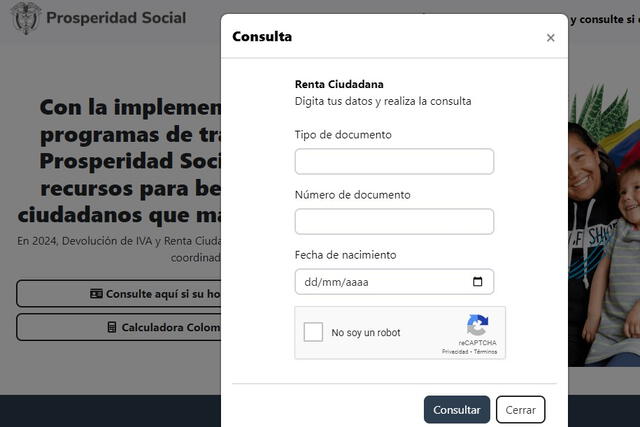 Renta ciudadana se puede verificar con el link oficial de Prosperidad Social. Foto: Prosperidad Social